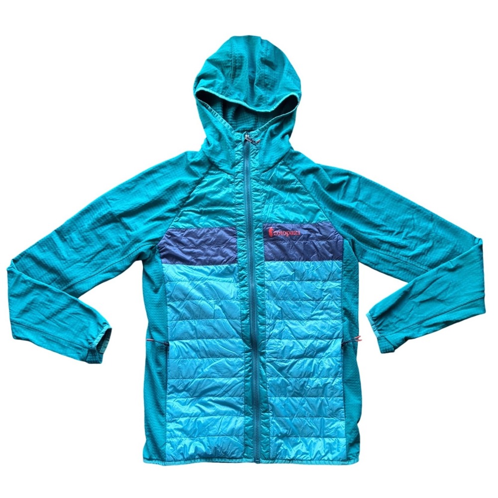 Cotopaxi Capa Hybrid Insulated Hooded Jacket Teal Navy Blue Men Small